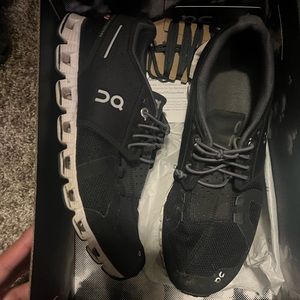 On cloud tennis shoes! Good walking shoes.